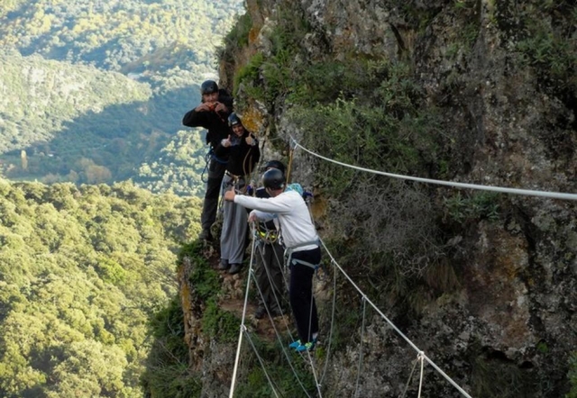 Via ferrata en familia